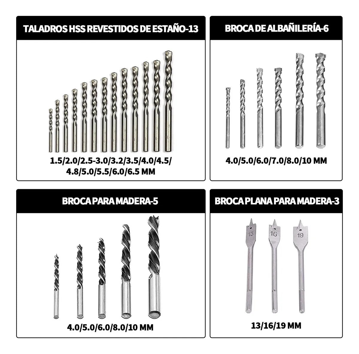 Juego Brocas 111 Pzs