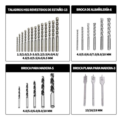 Juego Brocas 111 Pzs