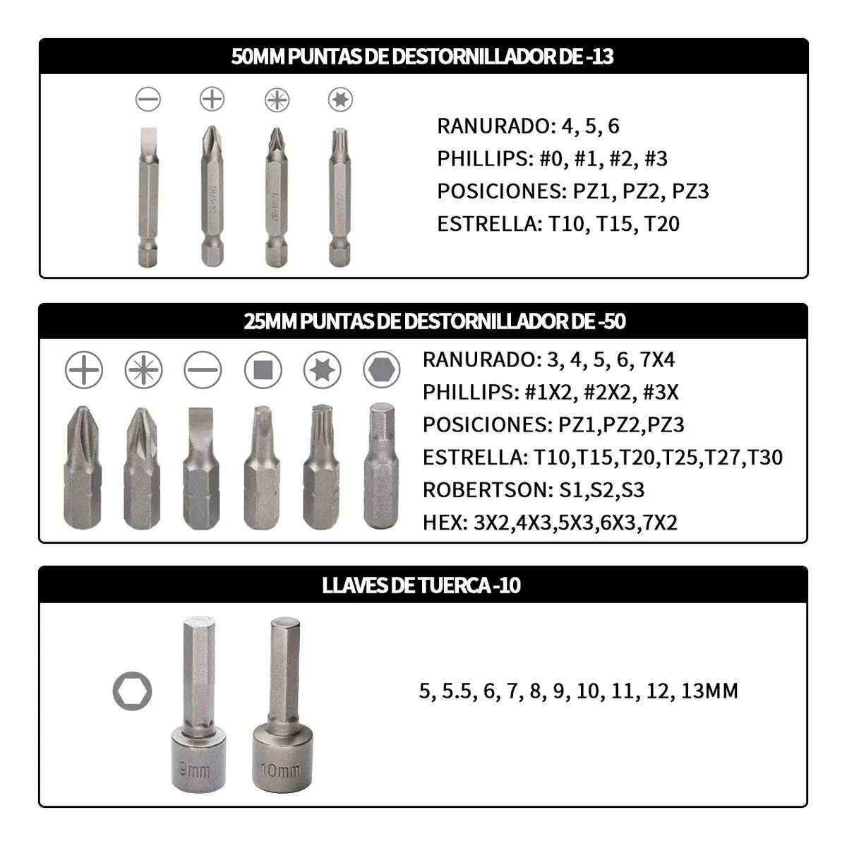 Juego Brocas 111 Pzs