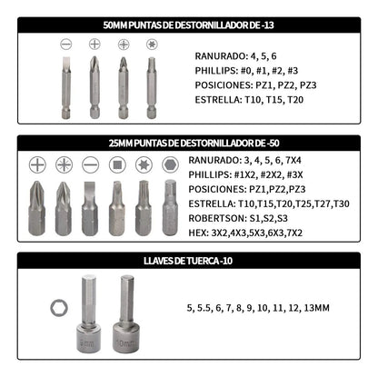 Juego Brocas 111 Pzs
