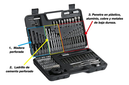 Juego Brocas 111 Pzs