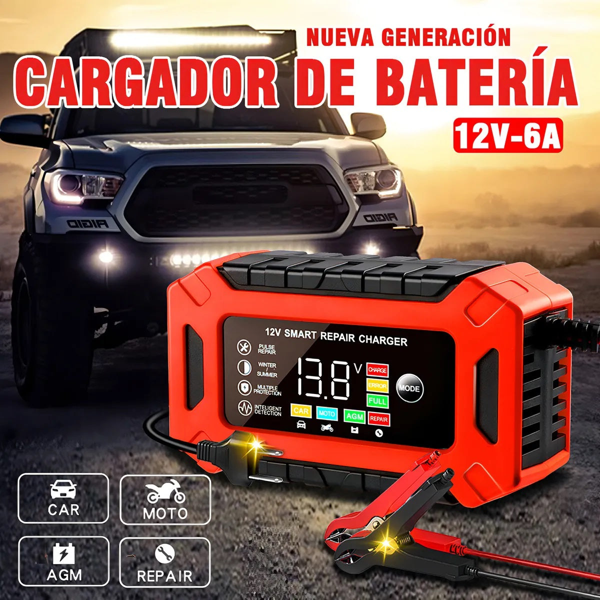Cargador Rápido de Baterías