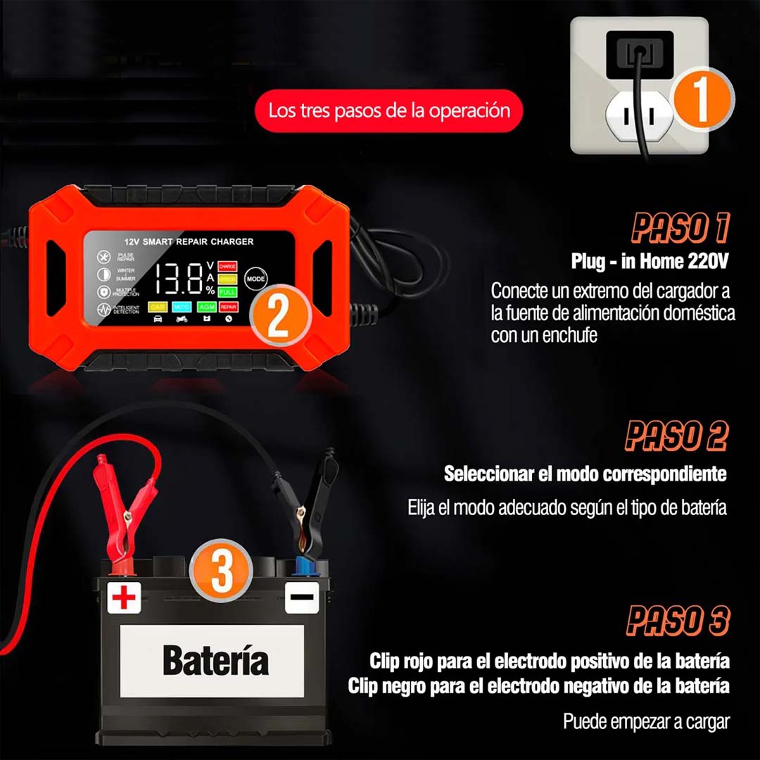 Cargador Rápido de Baterías