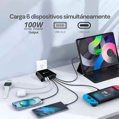 Cargador 6 puertos