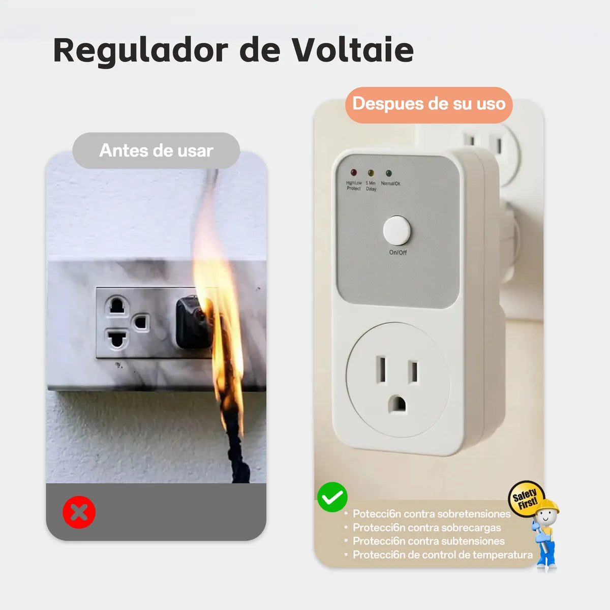 2 protectores de voltaje 1800w